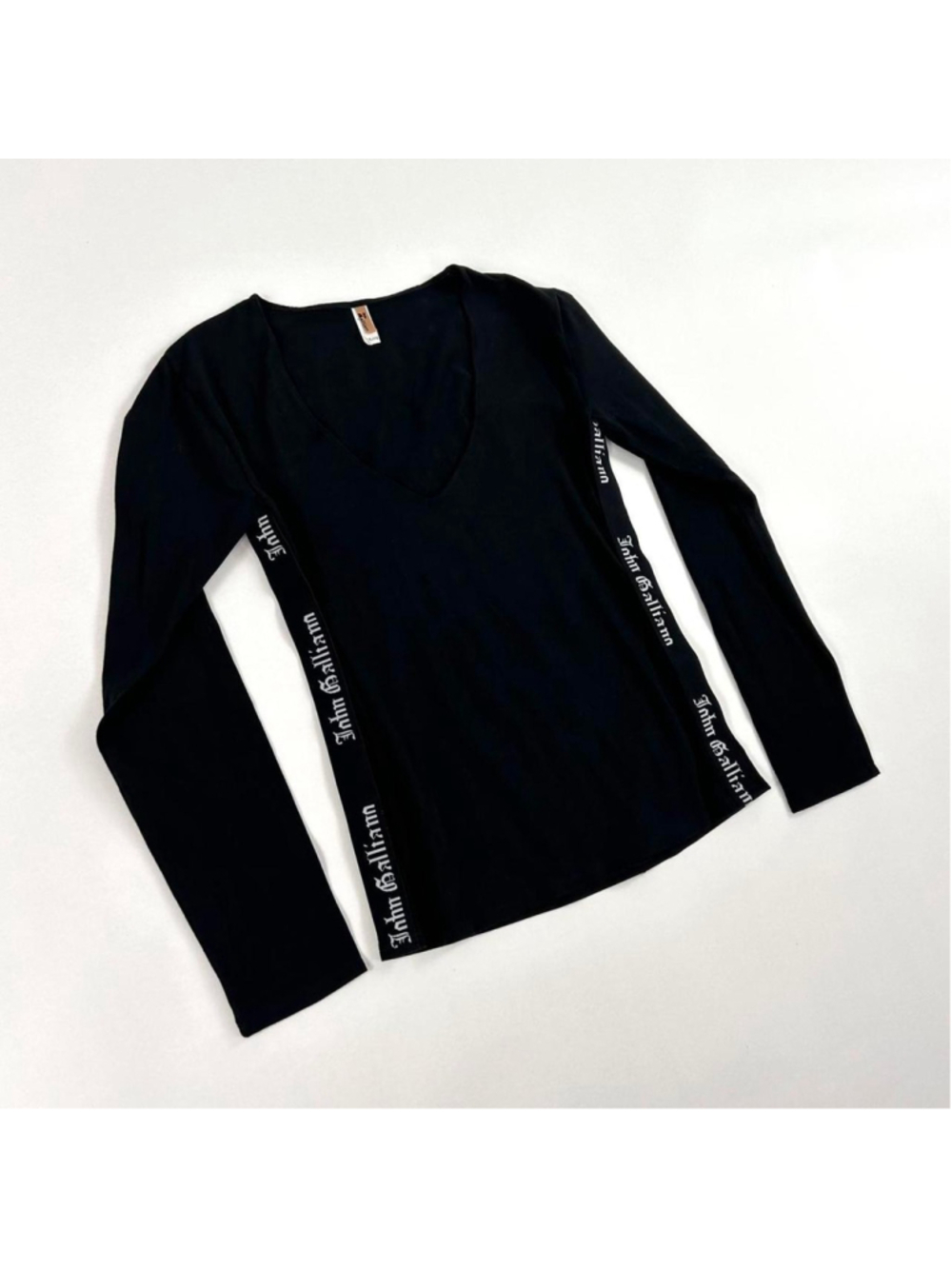 John Galliano vintage black long sleeve top